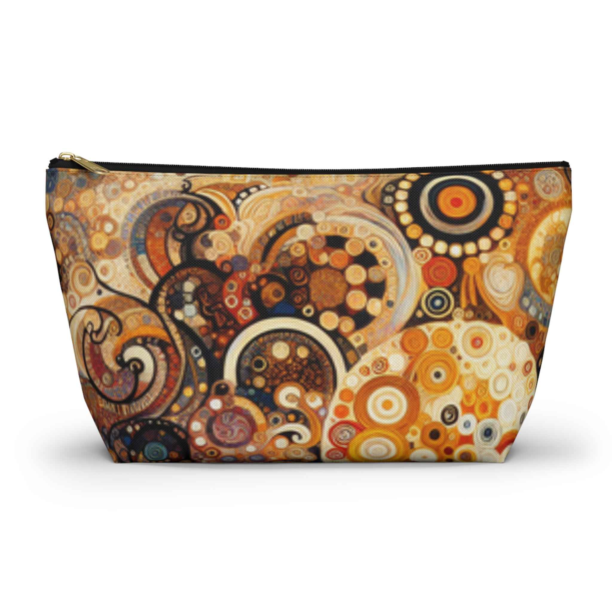 Klimt-Inspired Accessory Pouch - Exclusive Colorful Makeup Bag by Rosetta Creative Boutique, Unique Tote Organizer and Art Print Storage, Perfect Gift for Her and Travel Essentials - Rosetta Creative Boutique